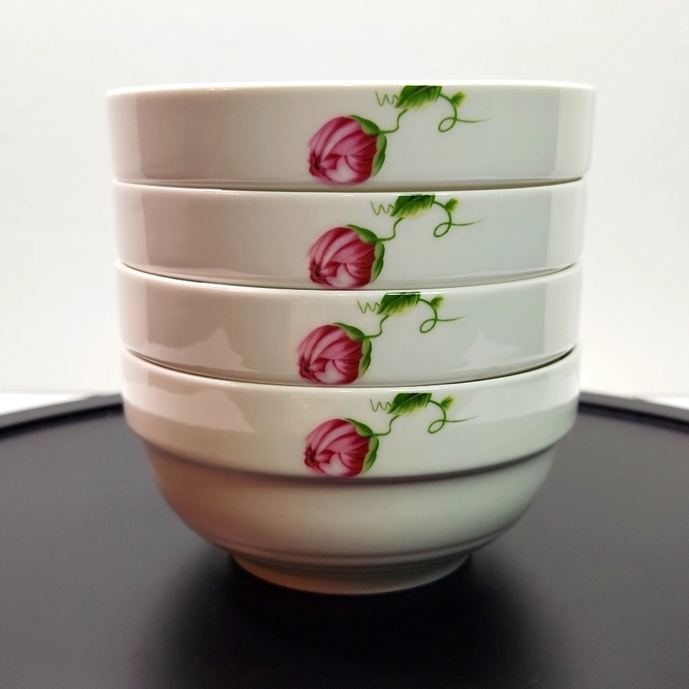 Peony Stacking Side Bowls Nesting Bowls, Set of 4 - Picture 4 of 9